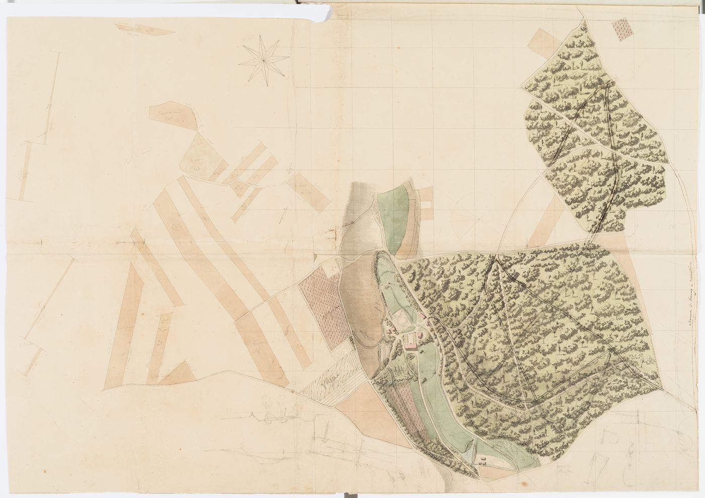 Site plan for Domaine de La Vallée