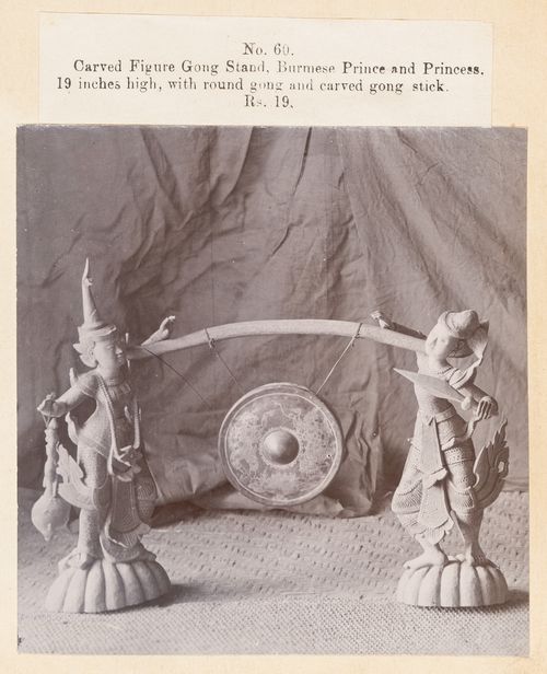 View of a stand, F. Beato Limited, C Road, Mandalay, Burma (now Myanmar)