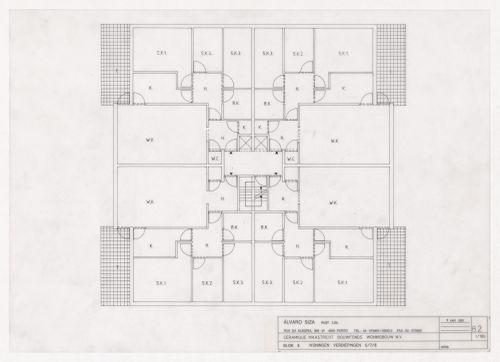 Floor plan for Ceramique Terrein Blocos de habitação e escritórios, Maastrich, the Netherlands
