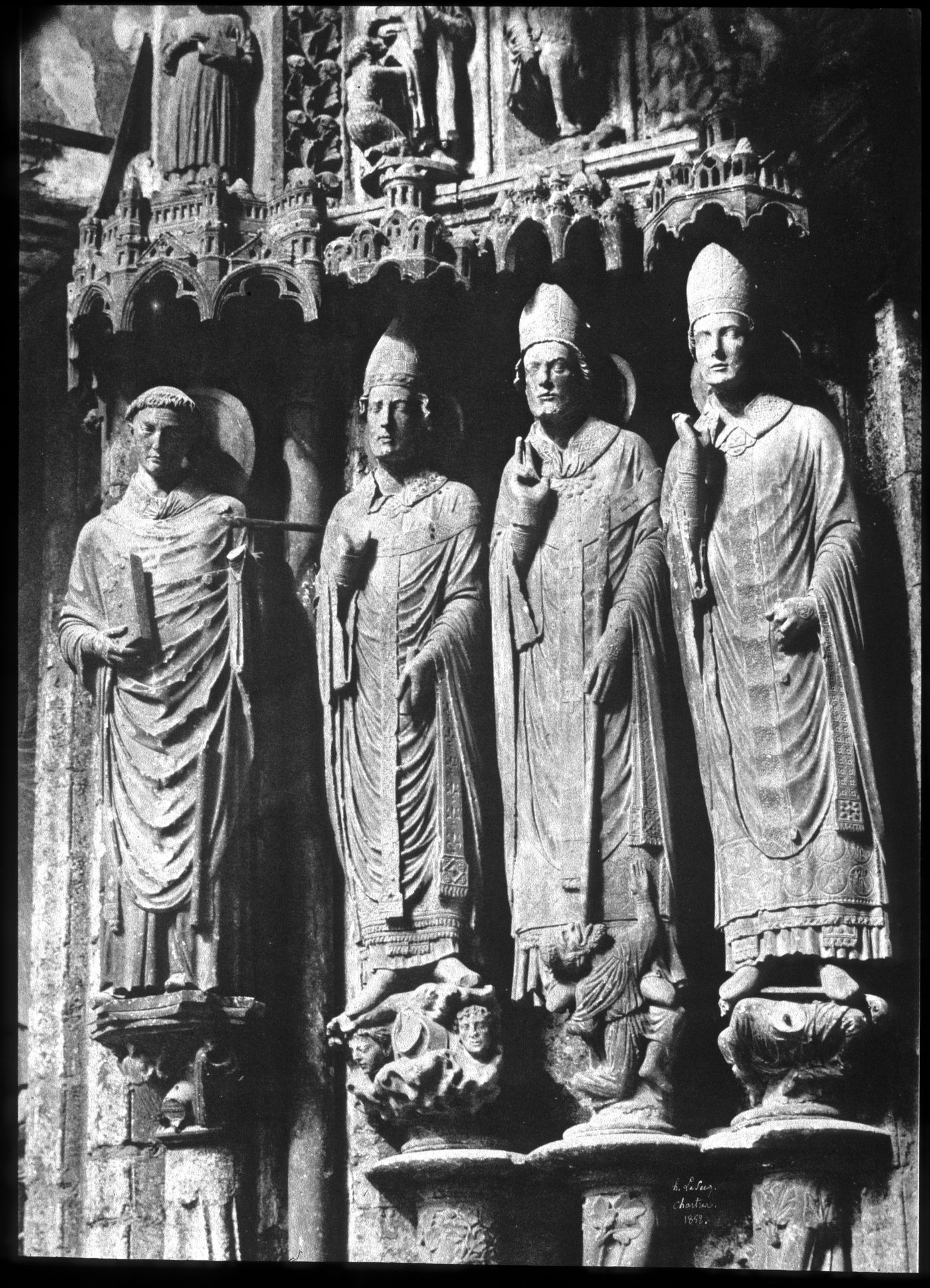 Plate from portfolio ''Details of Chartres Cathedral''