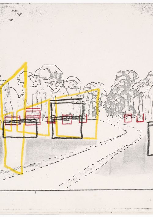 Sketched perspective view from North-East, Generator