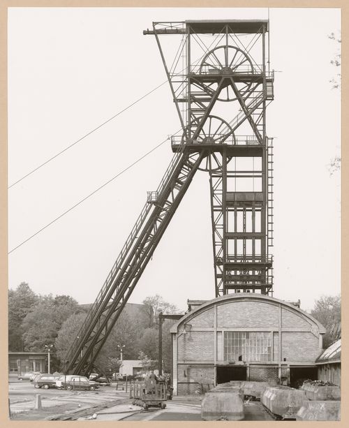View of a minehead of Siège Cuvelette, Merlebach, Lorraine, France