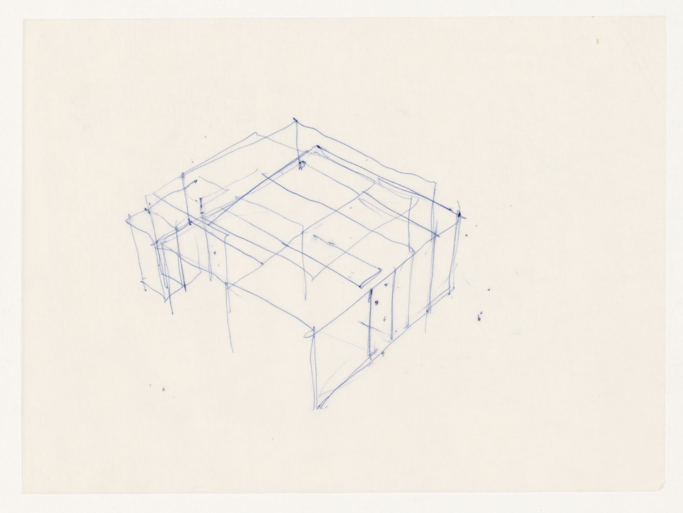 Sketch axonometric for House VI, Cornwall, Connecticut