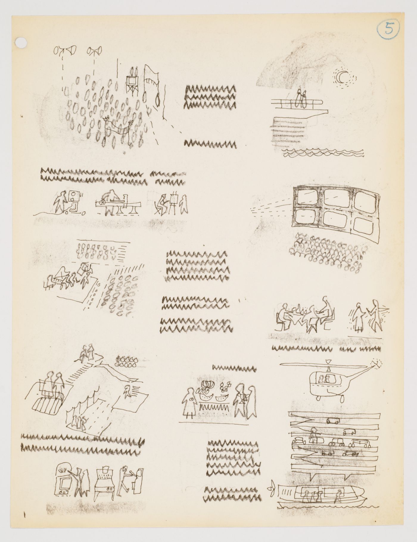 Page layout for a document about the Fun Palace Project: sheet number "5"