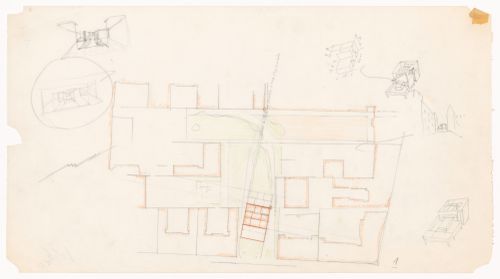 Plan and sketches for Senior's club, Block 121, Berlin