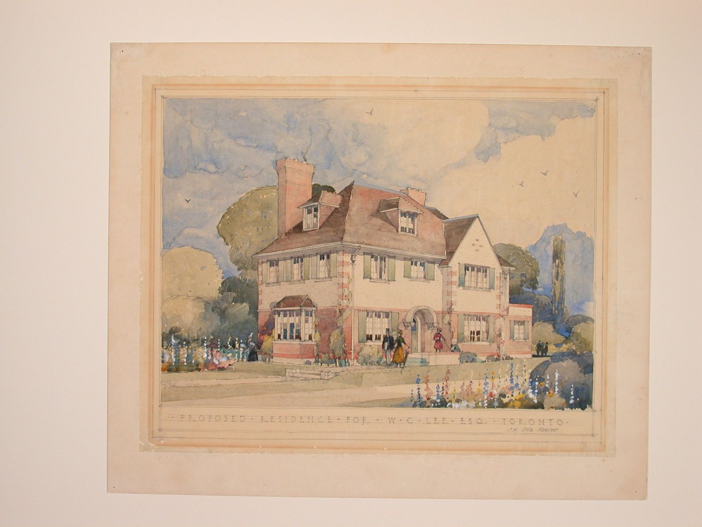 Proposed Residence, W.C. Lee -perspective