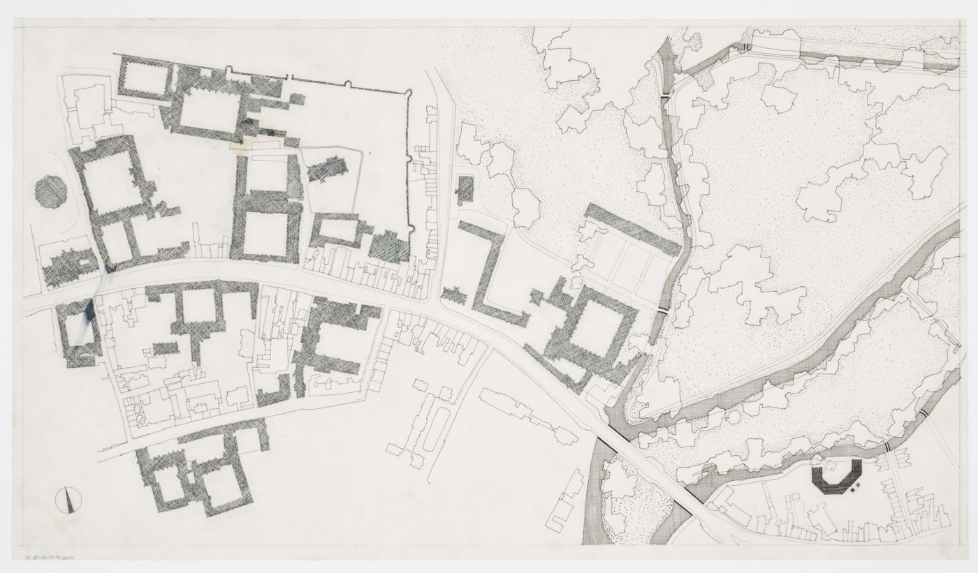 Florey Building, Queen's College, University of Oxford, Oxford, England: site plan