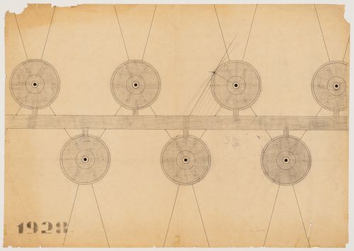 Project for suspension housing units: plans