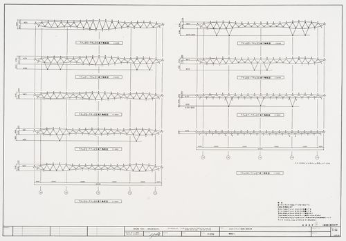 Space frame sections, Galaxy Toyama, Gymnasium, Imizu, Japan

