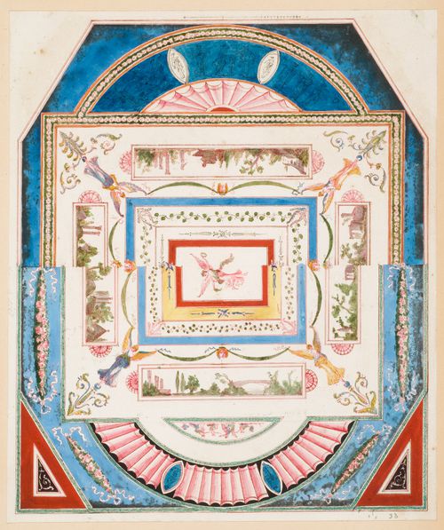 Ceiling decoration with two propositions