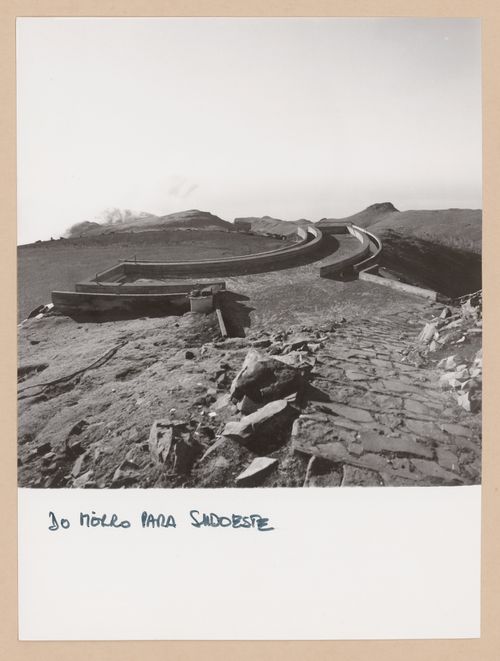 South-west view of project site for Restaurante Pico do Areeiro, Madeira, Portugal