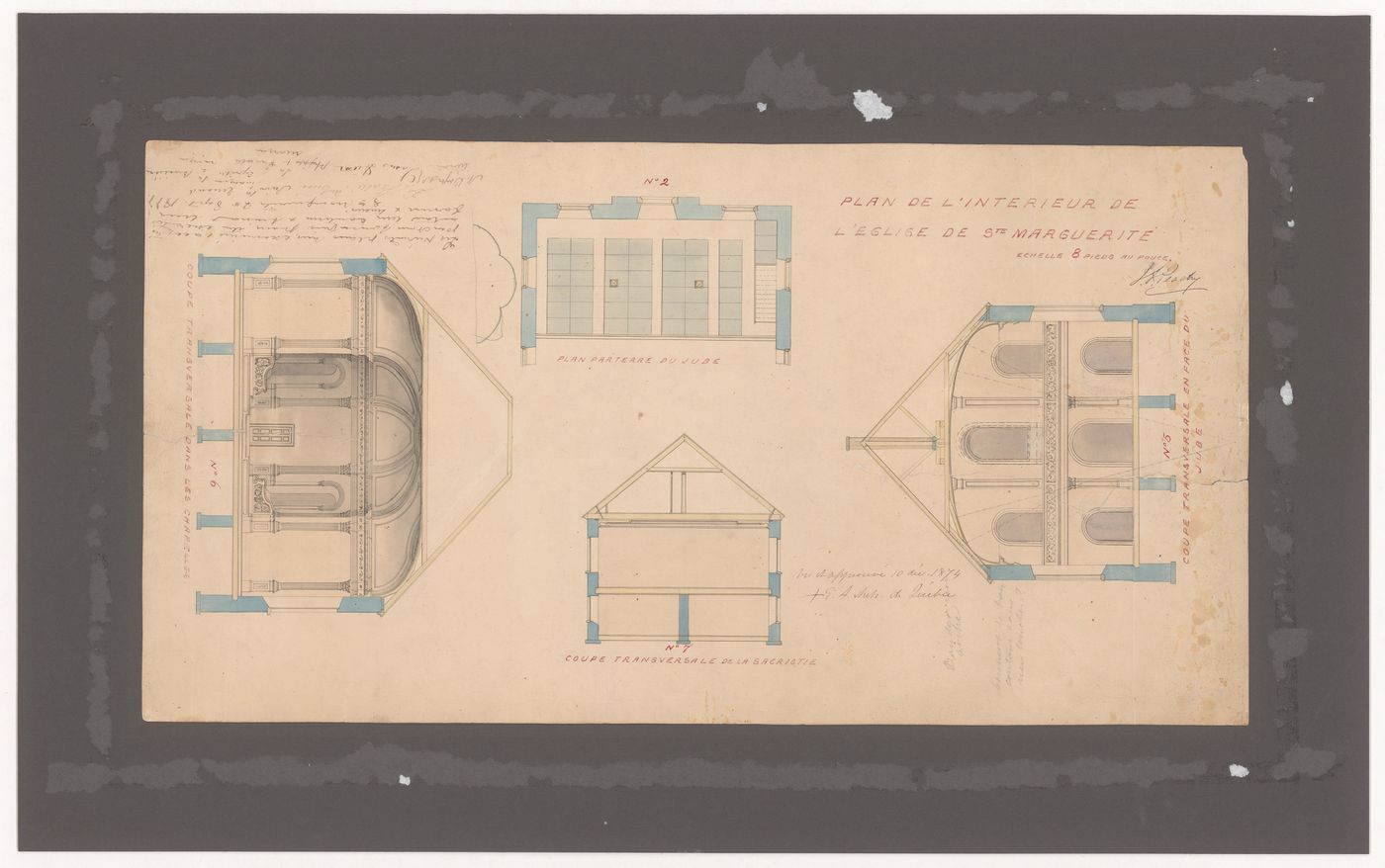 Eglise Ste-Marguerite: interior plan
