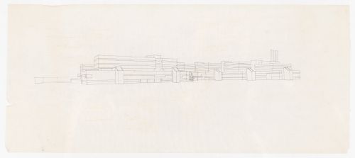 Sketch perspective for Memorial University of Newfoundland, Health Sciences Complex, St. Johns, Newfoundland