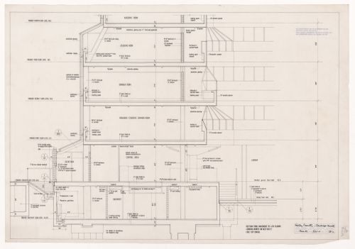 Section for History Faculty Building, University of Cambridge, Cambridge, England