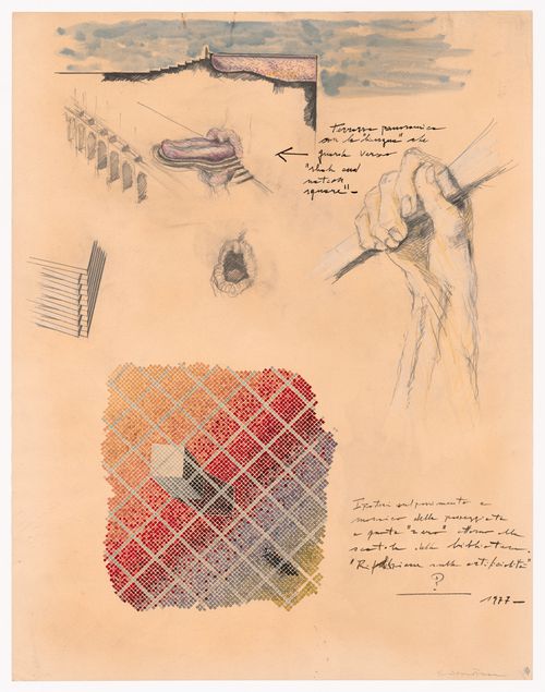 Studies for Pahlavi National Library Competition, Tehran, Iran