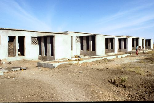 View of McGill's plot during construction at Aranya for the Aranya Housing Project, Indore, India