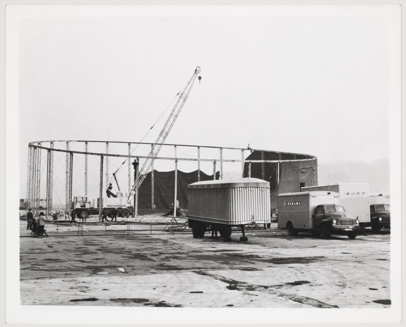 Hair Tent under construction