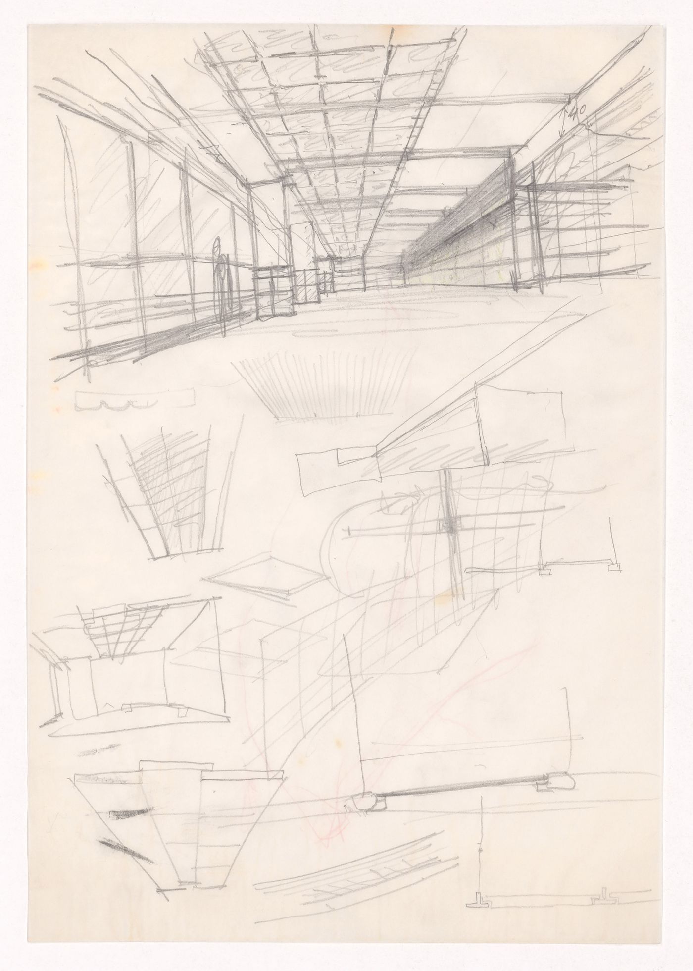 Sketch perspectives for Edifício de Escritórios na Av. D. Afonso Henriques, Porto, Portugal