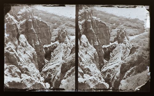 Stereograph of (possibly) Santa Monica Cliffs, California, United States of America