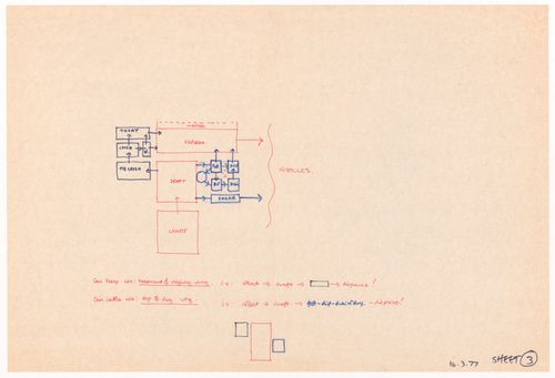Schematic plan with annotations for Westpen
