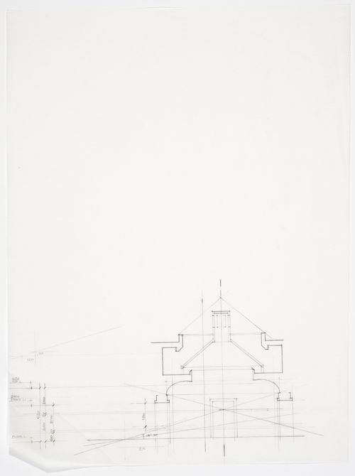 Cities of Artificial Excavation, Montréal: section through CCA gallery for the installation