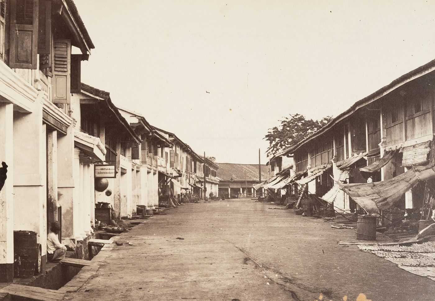 View of a street in Riau, Strait of Malacca