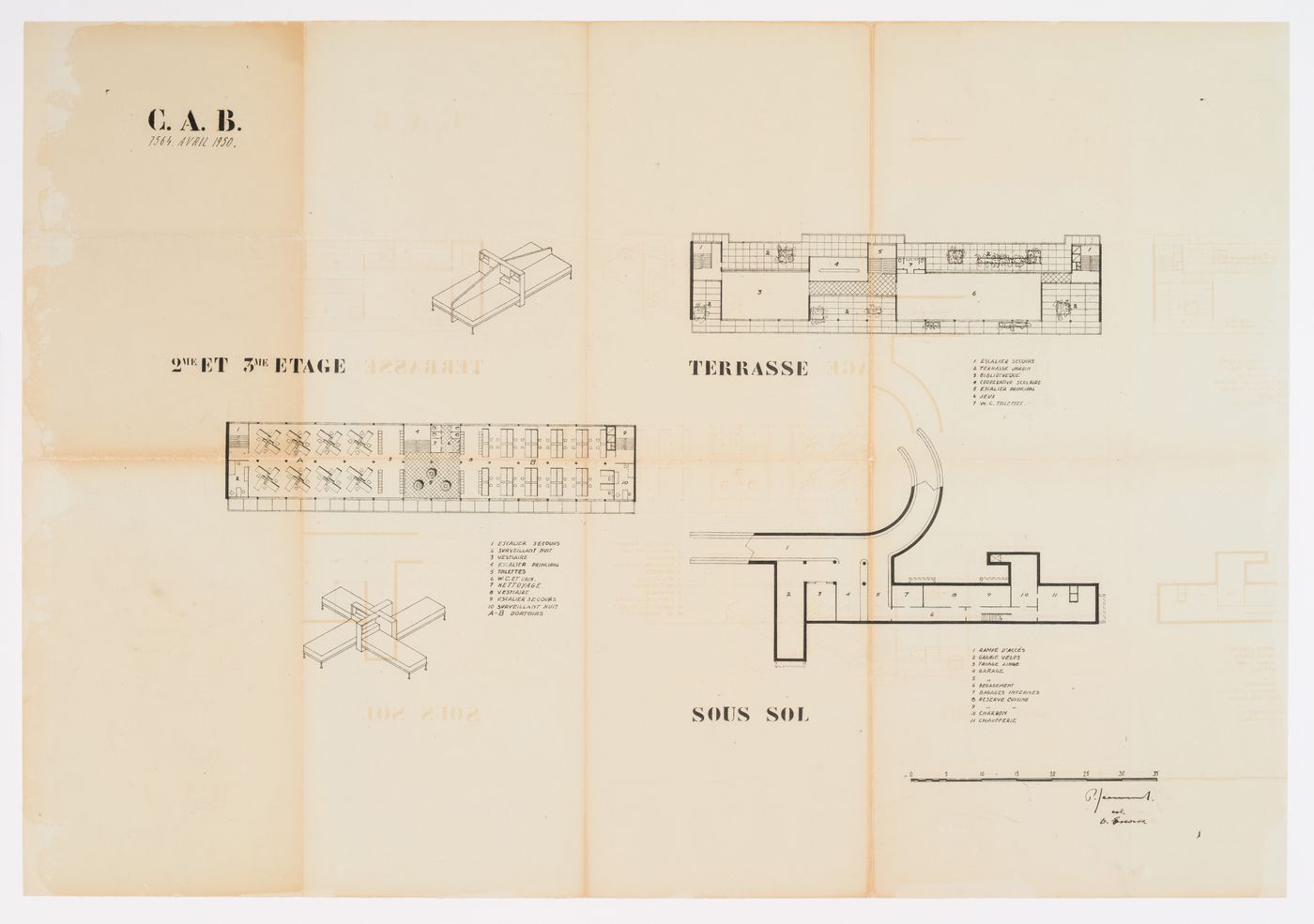 Floor plan for the Centre d'Apprentissage in Béziers, France
