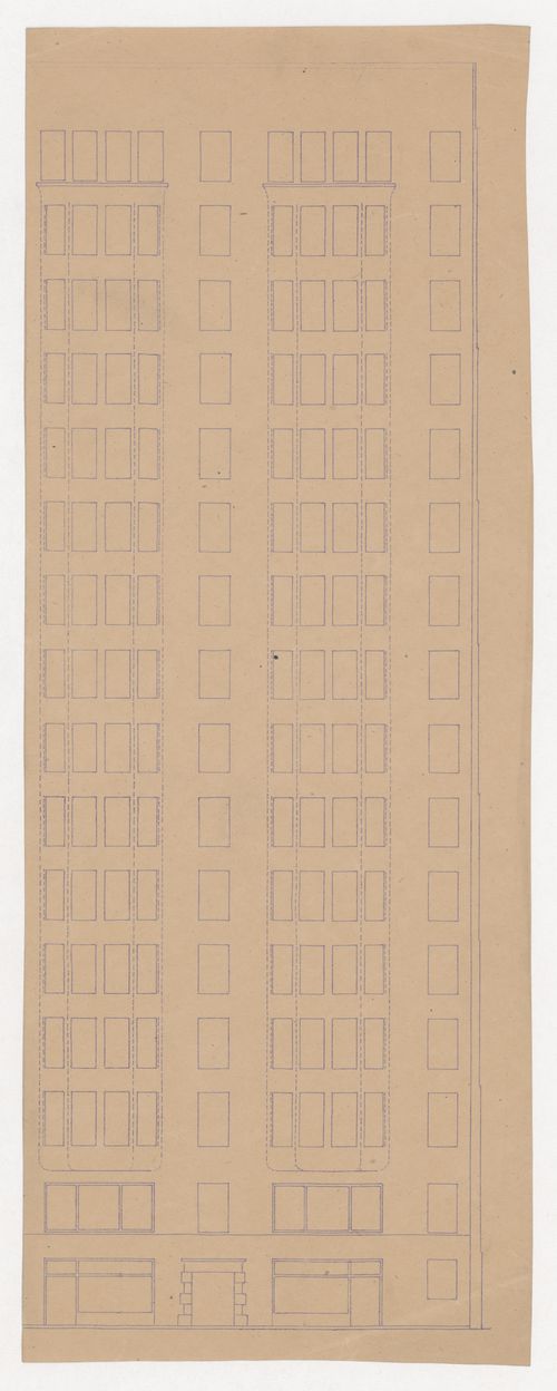 Monadnock Building, Chicago: Partial elevation