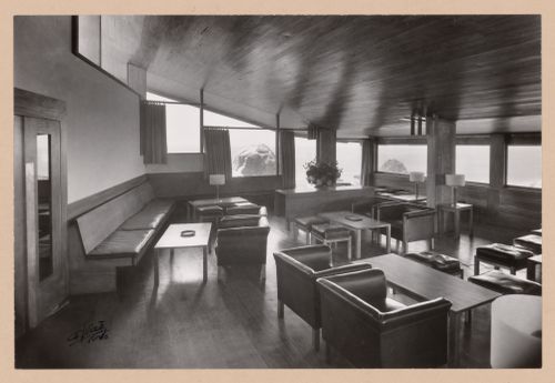 Interior view of Casa de chá, Restaurante da Boa Nova, Leça da Palmeira, Portugal