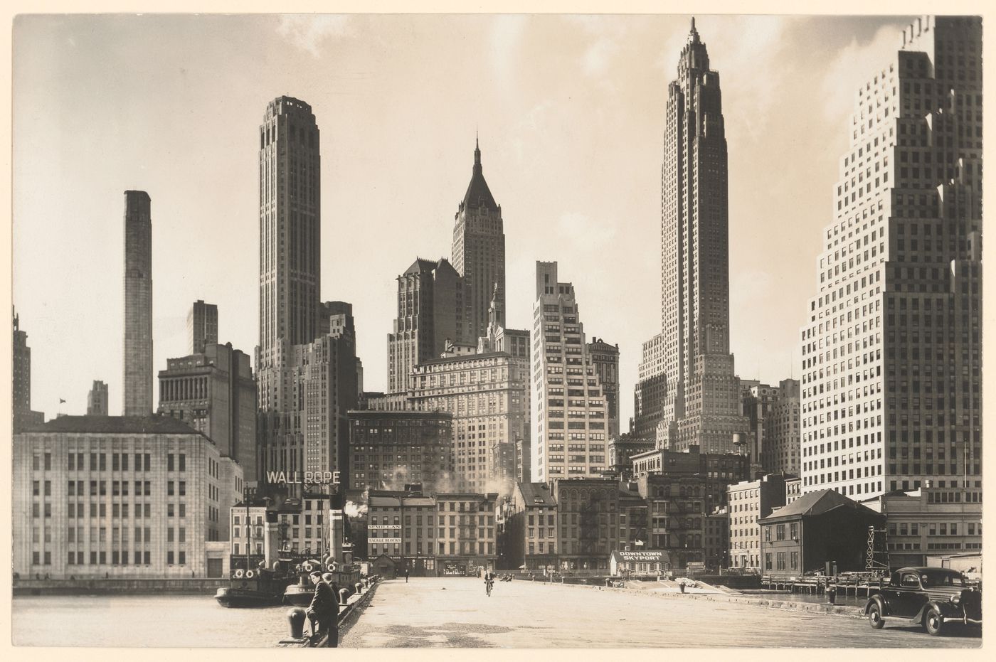 Manhattan: from Pier 11, South Street and Jones Lane, Manhattan