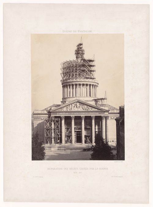 Vue de la façade du Panthéon depuis l'ouest