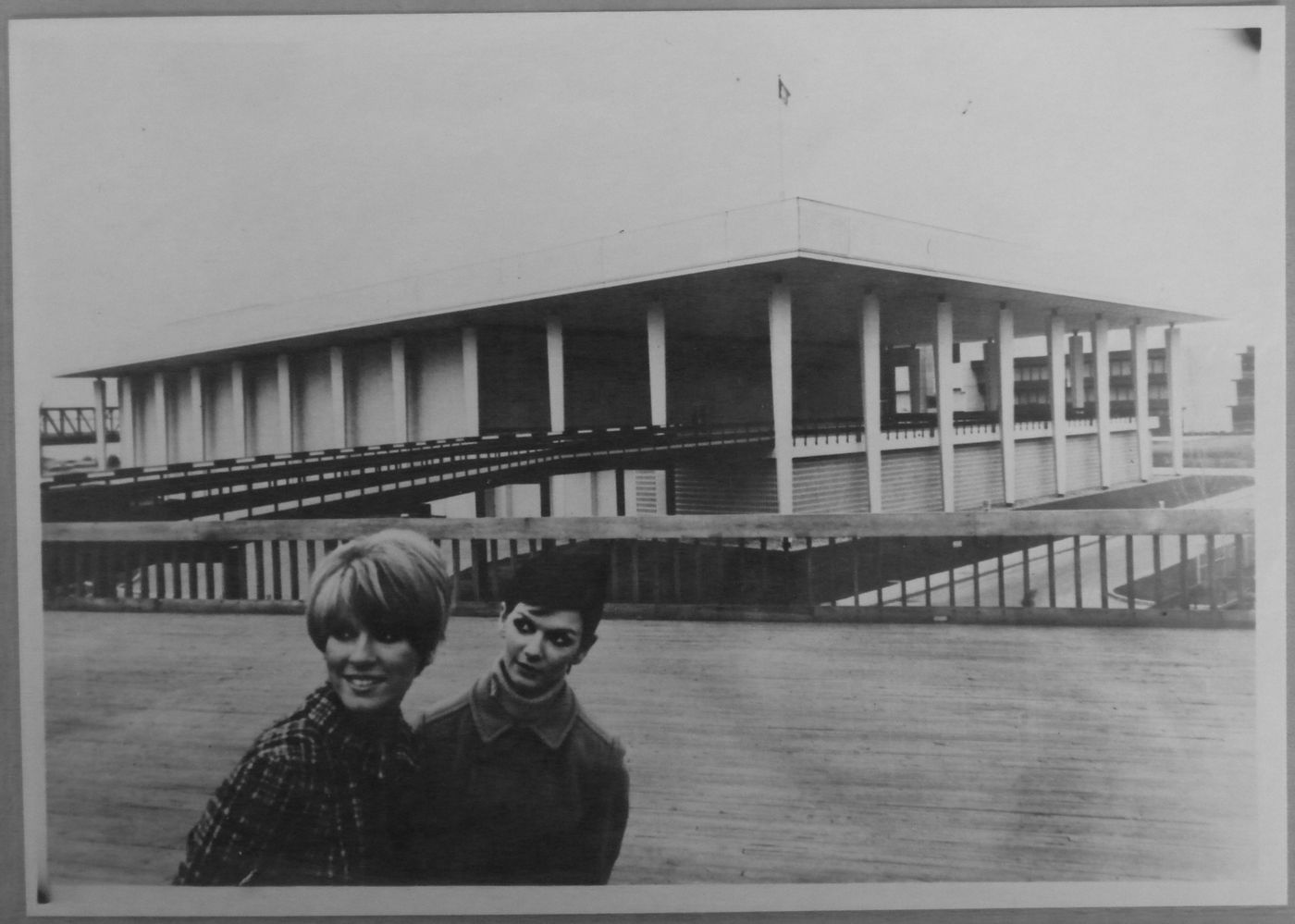 View of the International Broadcasting Centre, Expo 67, Montréal, Québec