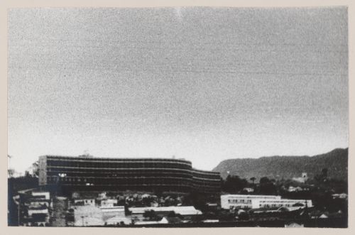 View of Pedregulho housing development, under construction, Rio de Janeiro, Brazil
