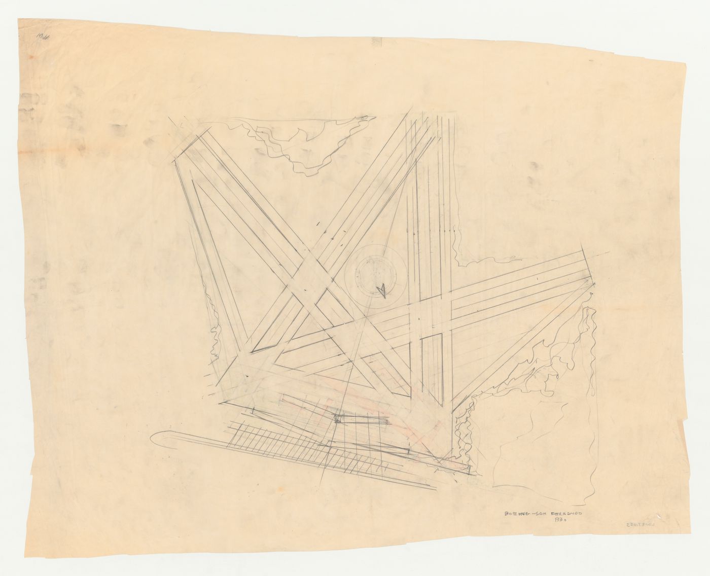 Boeing Airport, Burbank, California: Schematic plan for runways
