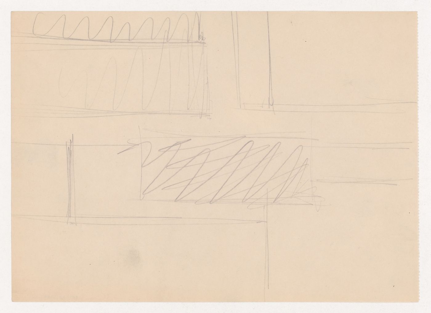 Interior perspective sketch for Museum for a Small City