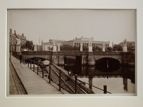 View of Altes Museum and Schlossbrucke in foreground, Berlin, Germany