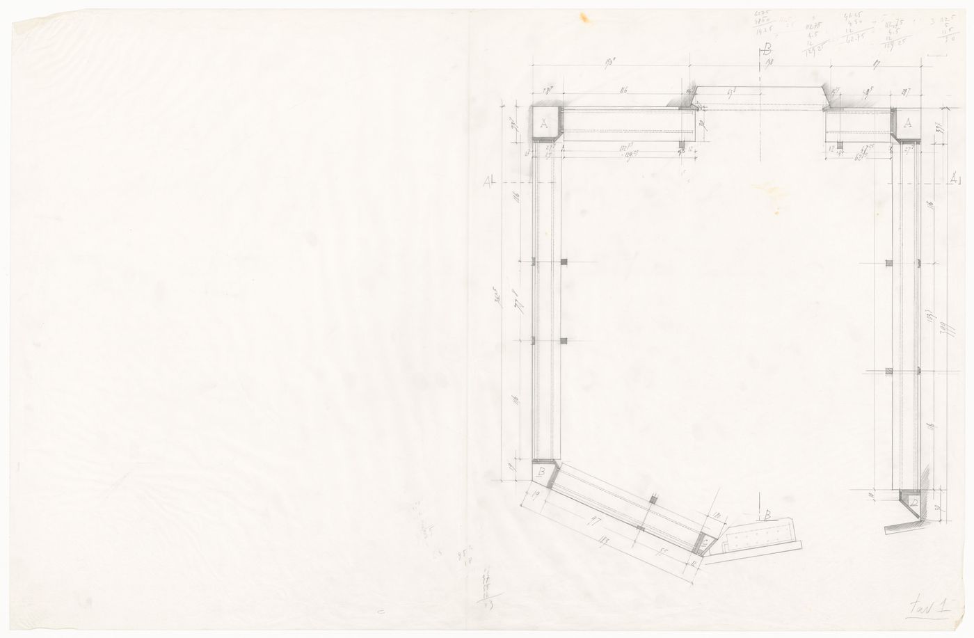 Plans for Casa De Paolini, Milan, Italy