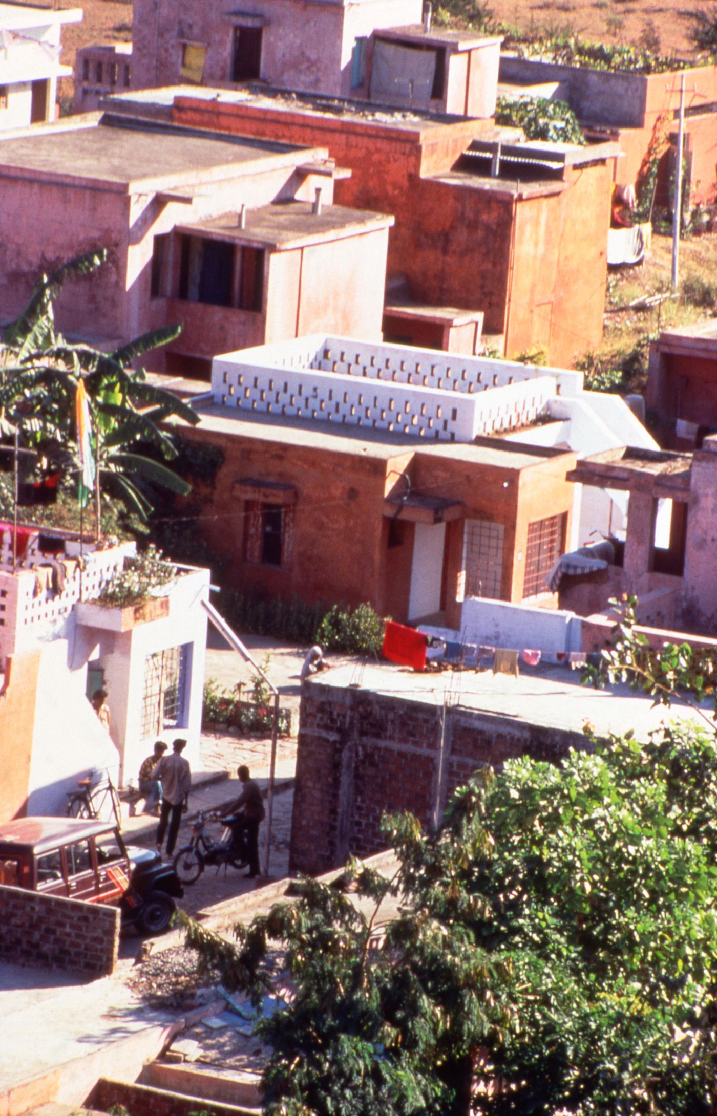 Photographs of the McGill layout for the Aranya Housing Project in Aranya, India