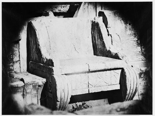 Large carved seat, Greece ?