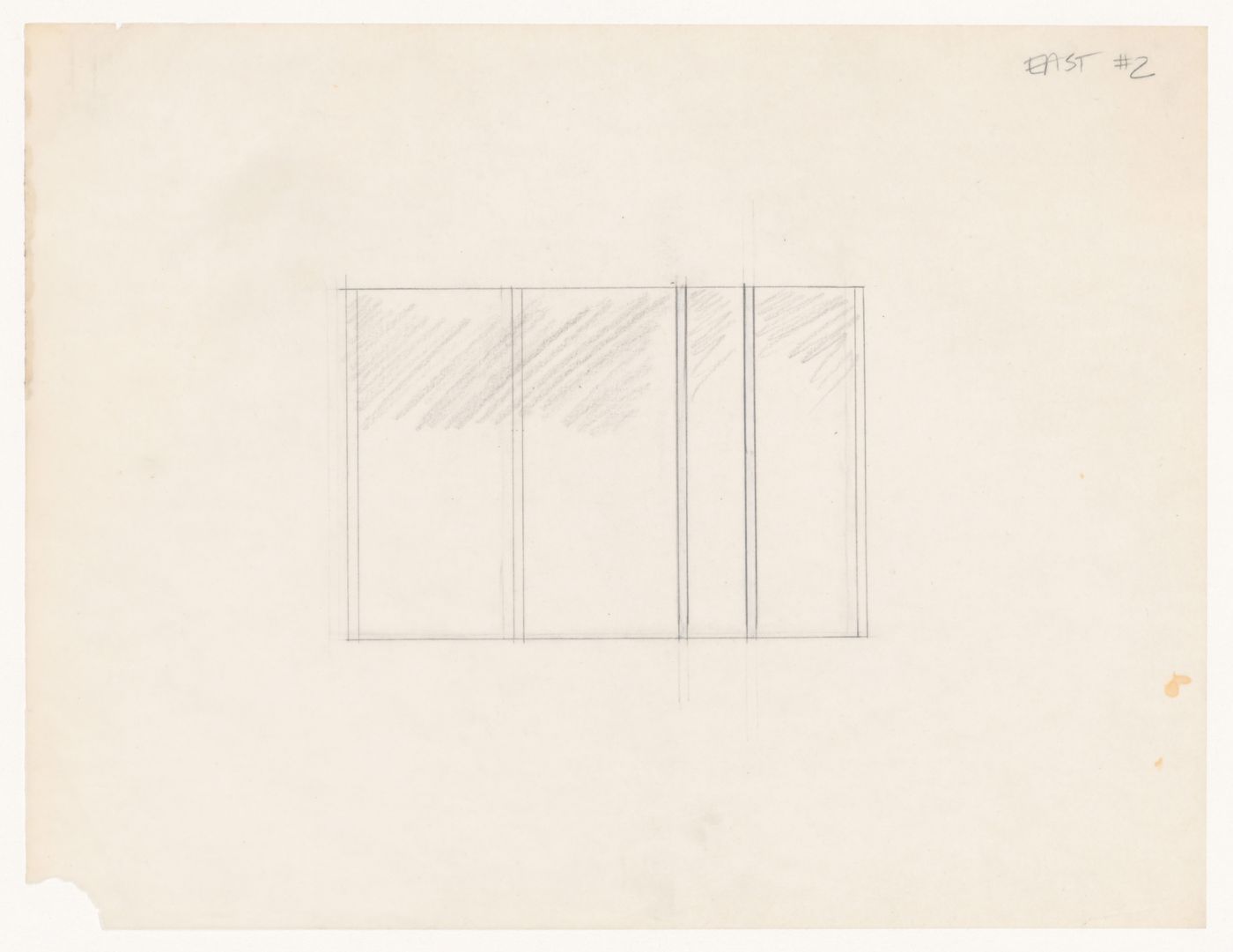 Sketch elevation for House VI, Cornwall, Connecticut