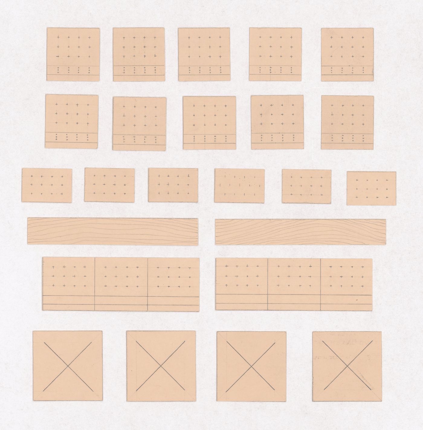 Various documents and drawings including furniture design and office renovation: File G 689