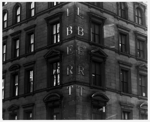 Partial view of a unidentified skyscraper, New York City, New York
