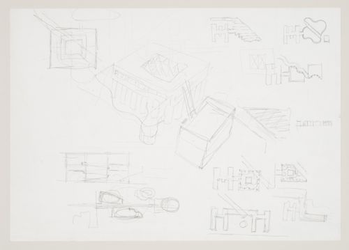Staatsgalerie, Stuttgart, Germany: conceptual sketches