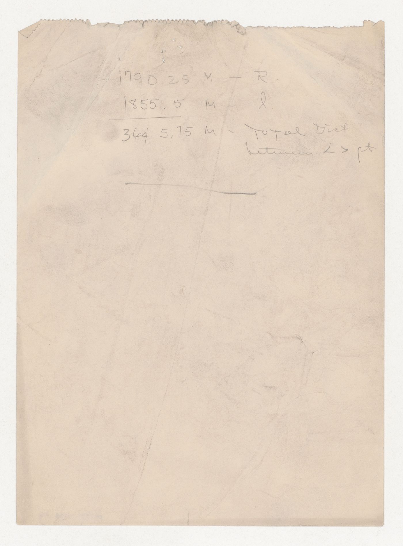 Calculation, probably for Illinois Institute of Technology