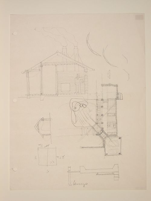 The of Nofamily House - partial plan& section