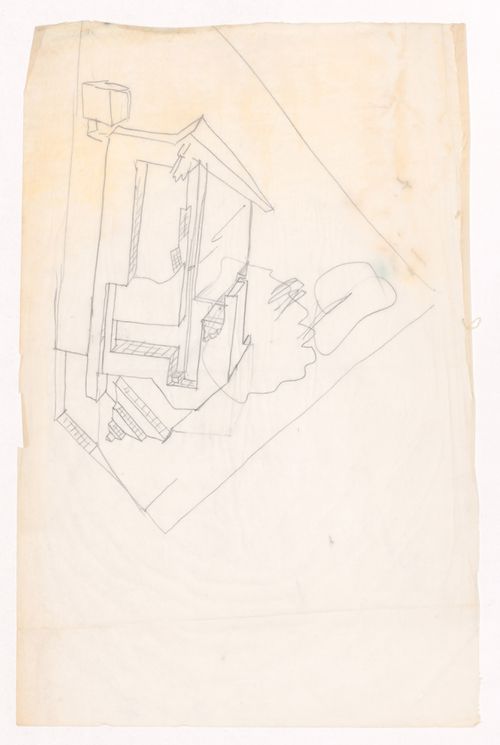 Sketch axonometric view for Casa Marques Pinto, Porto, Portugal