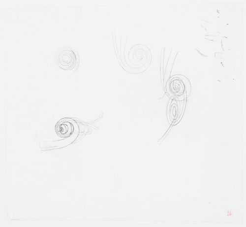 Sketch for circulation in the library store (spiral), Kansai-Kan of the National Diet Library, Seika, Japan
