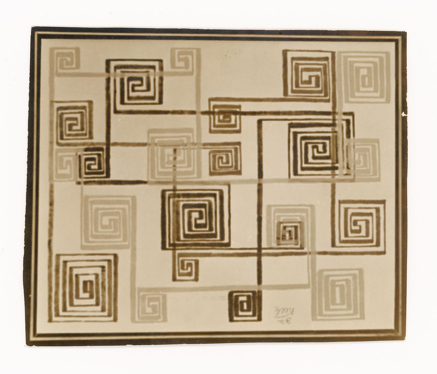 Photograph of Aditya Prakash's artwork of abstract forms