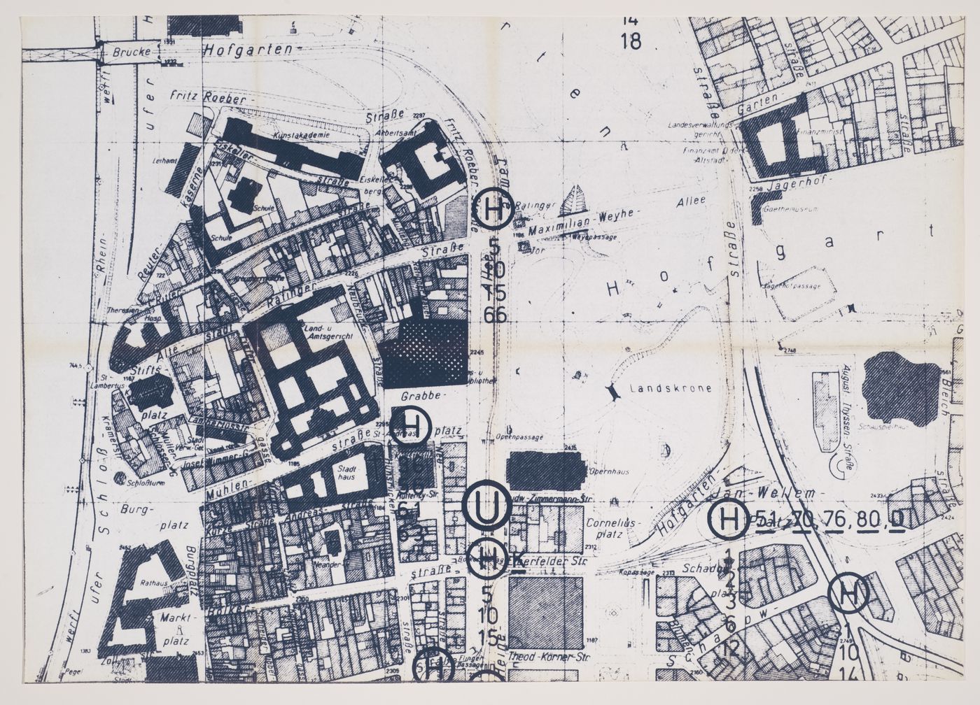 Nordrhein-Westfalen Museum, Dusseldorf, Germany: site plan