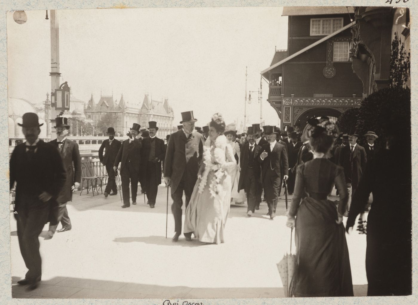 Roi Oscar de Suède en ballade, Exposition Universelle de 1900, Paris